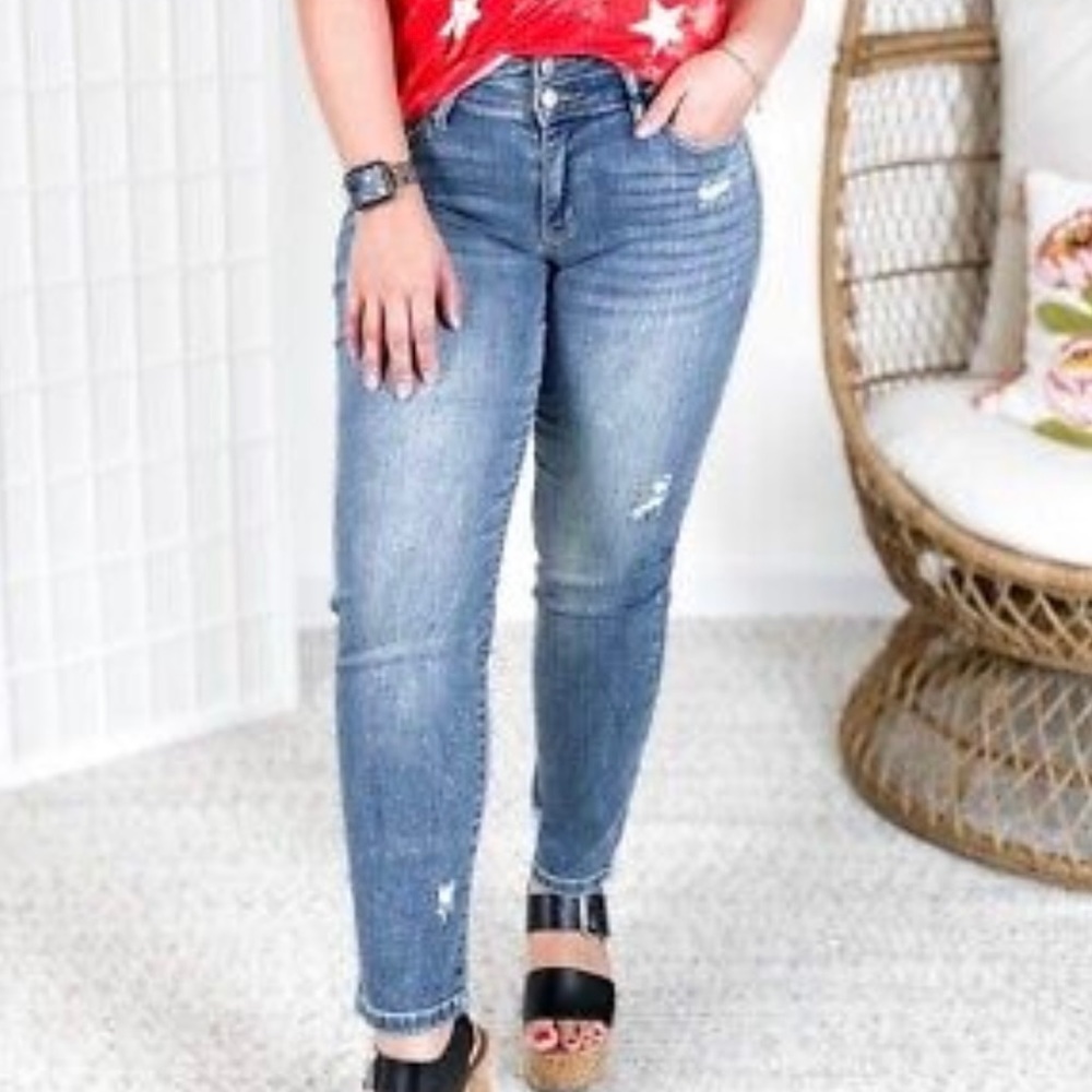 Judy Blue Double Button Relaxed Fit